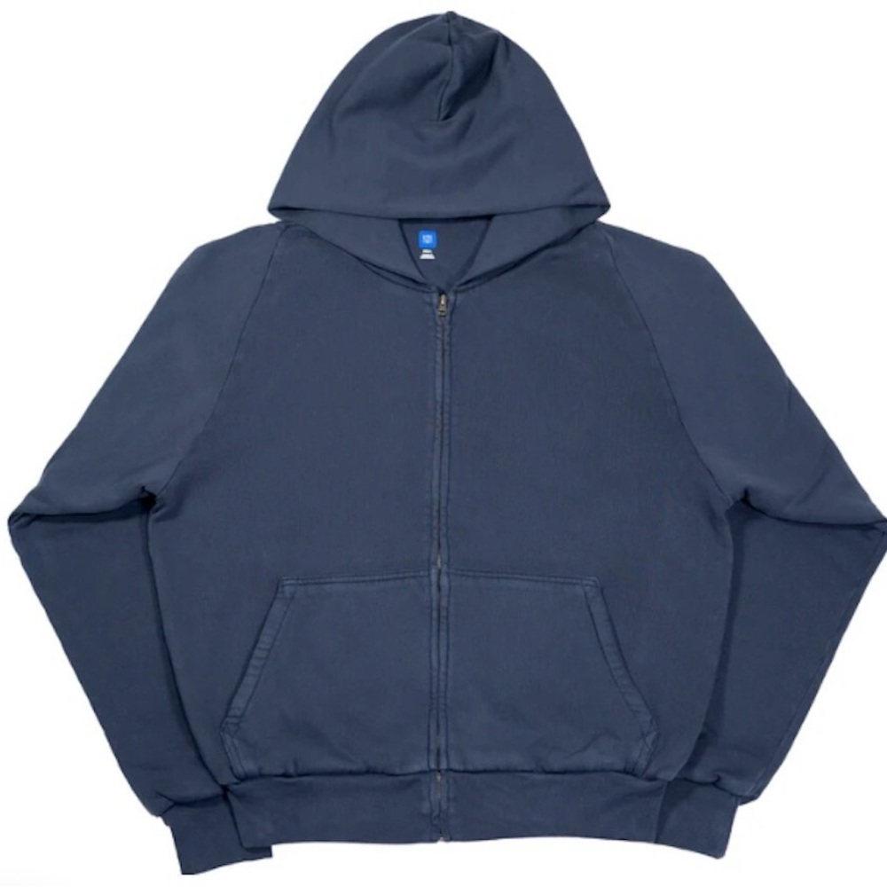 Yeezy x Gap H14 Cotton Fleta Zip-Up Hoodie – Navy – Medium – NIB